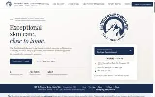 Foothills Family Dermatology website