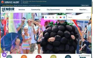 Lenoir Service League Thrift website