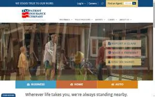 Patriot Insurance of Lenoir website