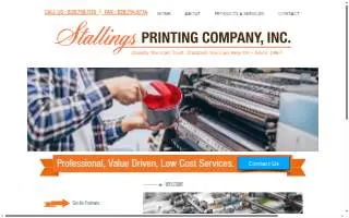 Stallings Printing Co Inc website