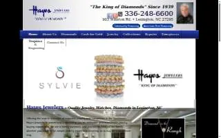 Hayes Jewelers Inc website