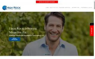 High Rock Internal Medicine website