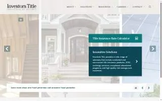 Investors Title Insurance Co of Lexington website
