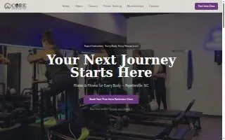 Core Ambitions Pilates & Fitness Studio of Lumberton website