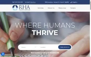 RHA Health Services - Lumberton Behavioral Health & Robeson Psychosocial Rehabilitation (PSR) website