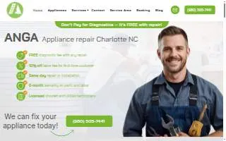 ANGA Appliance Repair website