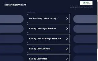 Easterling Law, PLLC of Matthews website