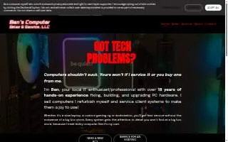 Ben's Computer Sales & Service of Mebane website
