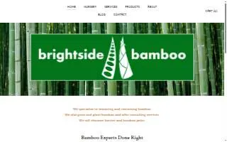 Brightside Bamboo Inc. Nursery & Landscaping website