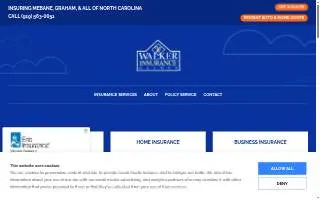 Carl A Walker Insurance Agency website
