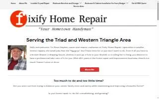 Fixify Home Repair website