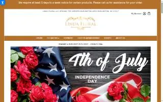 Linda Floral website