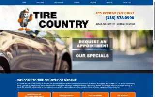 Tire Country of Mebane website