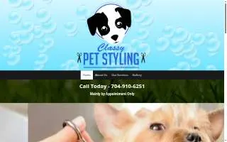 Classy Pet Styling website