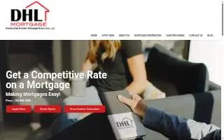 DHL Mortgage of Mint Hill website