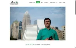 Mint Home Inspection website