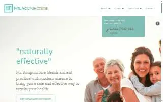 Mr Acupuncture of Mint Hill website