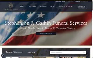 Stephenson & Gaskin Funeral Services of Mint Hill website