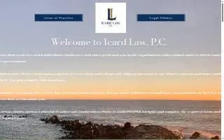 The Icard Law Firm of Mint Hill website