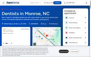 Aspen Dental - Monroe website