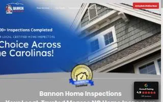 Bannon Home Inspections website