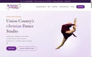 Be Famous Dance Center website