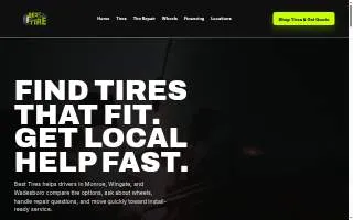 Best Tire of Monroe website