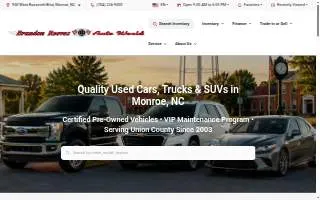 Brandon Reeves Auto World website