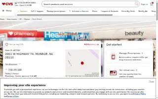 CVS Pharmacy (2901 W Hwy 74) website