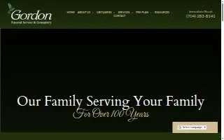 Gordon Funeral Service & Crematory of Monroe website