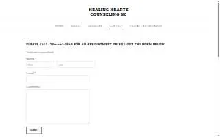 Healing Hearts Counseling of Monroe website