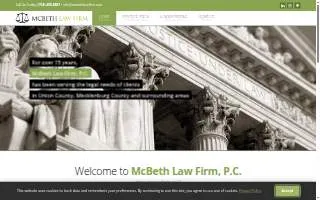 McBeth Law Firm website