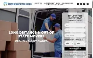 Wayflowers Van Lines LLC website