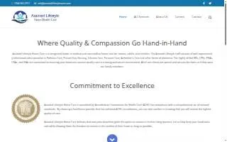 Assisted Lifestyle Home Care website