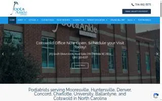 Foot & Ankle Associates of Mooresville website