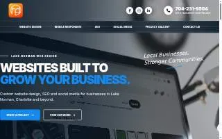 Halstead Design of Mooresville website