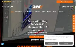 Kahne Screen Print website