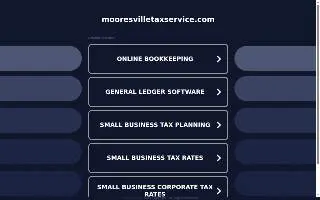 Mooresville Tax Service website