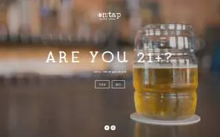 On Tap website