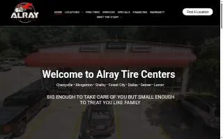 Alray Tire Center of Shelby website