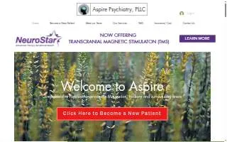 Aspire Psychiatry and TMS website