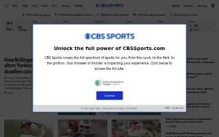 CBS Sports website