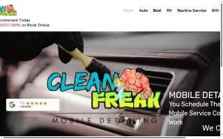Clean Freak: Mobile Detailing website