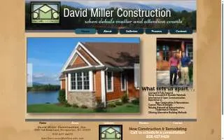 David Miller Construction website