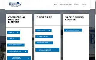 Elite Driving School LLC of Morganton website