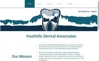 Foothills Dental - Morganton website