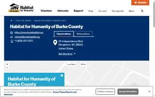 Habitat for Humanity ReStore of Morganton website
