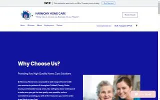 Harmony Home Care of Morganton website