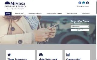 Mimosa Insurance Agency, LLC website
