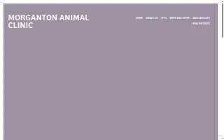 Morganton Animal Clinic website